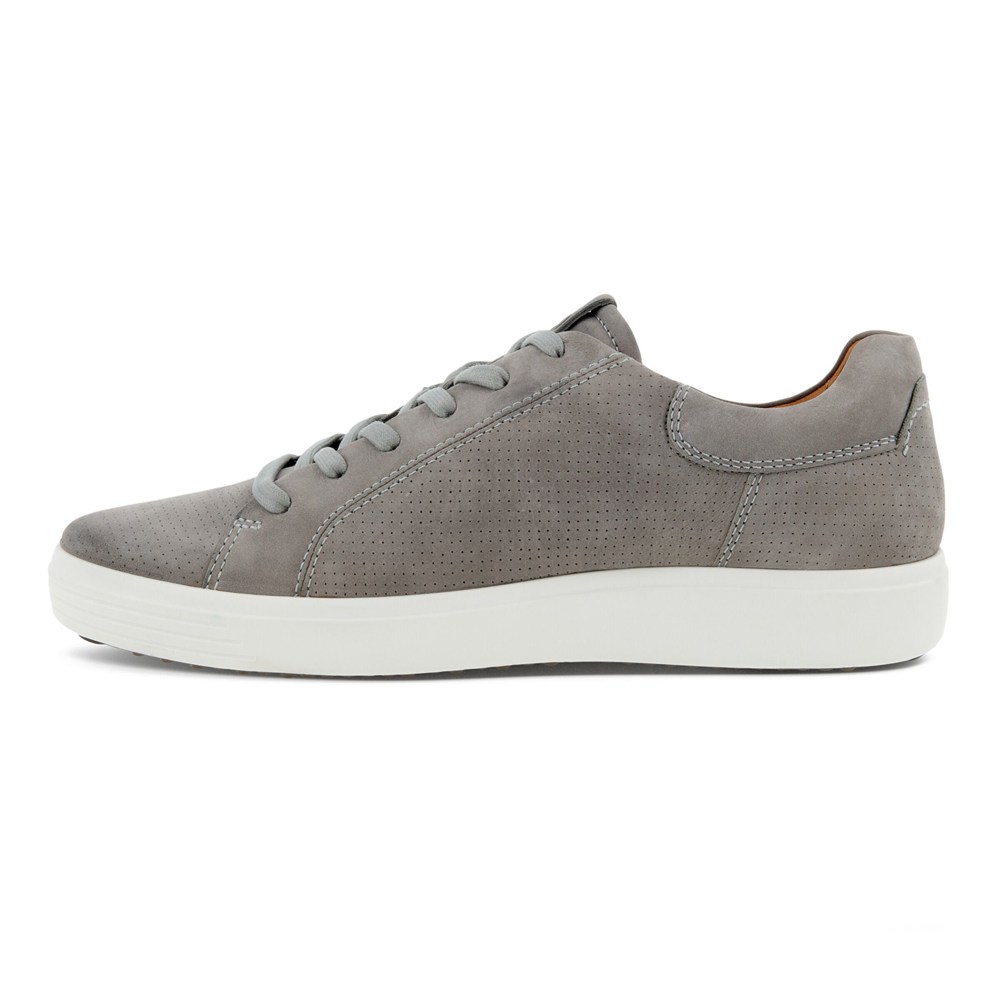 Tenis Hombre - ECCO Soft 7 Lace-Up - Grises - OHU290845